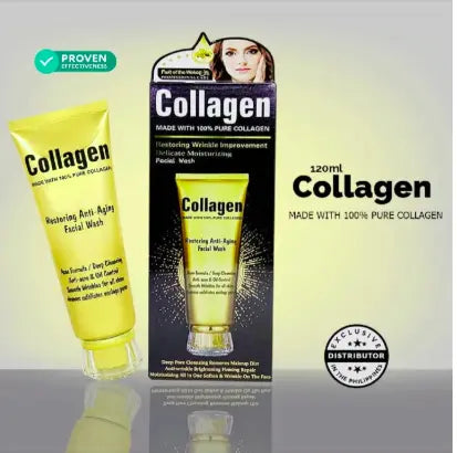 Wokali Collagen Anti Aging Face Wash (120ml) | FaceWash | Anti Aging | Restoring My Store